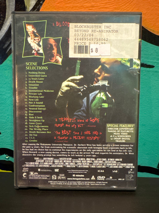Beyond Reanimator DVD