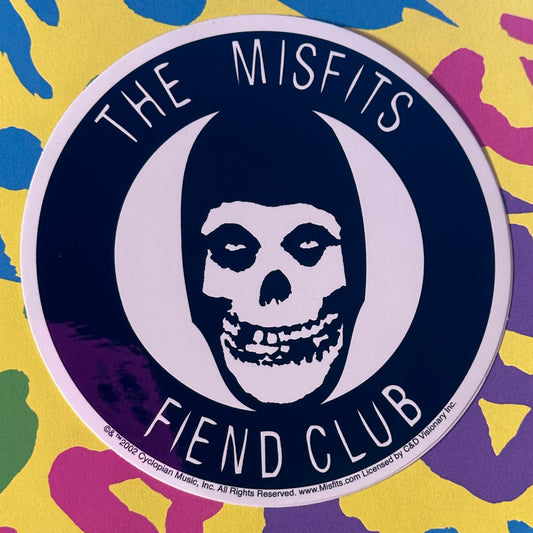 Misfits Fiend Club Sticker