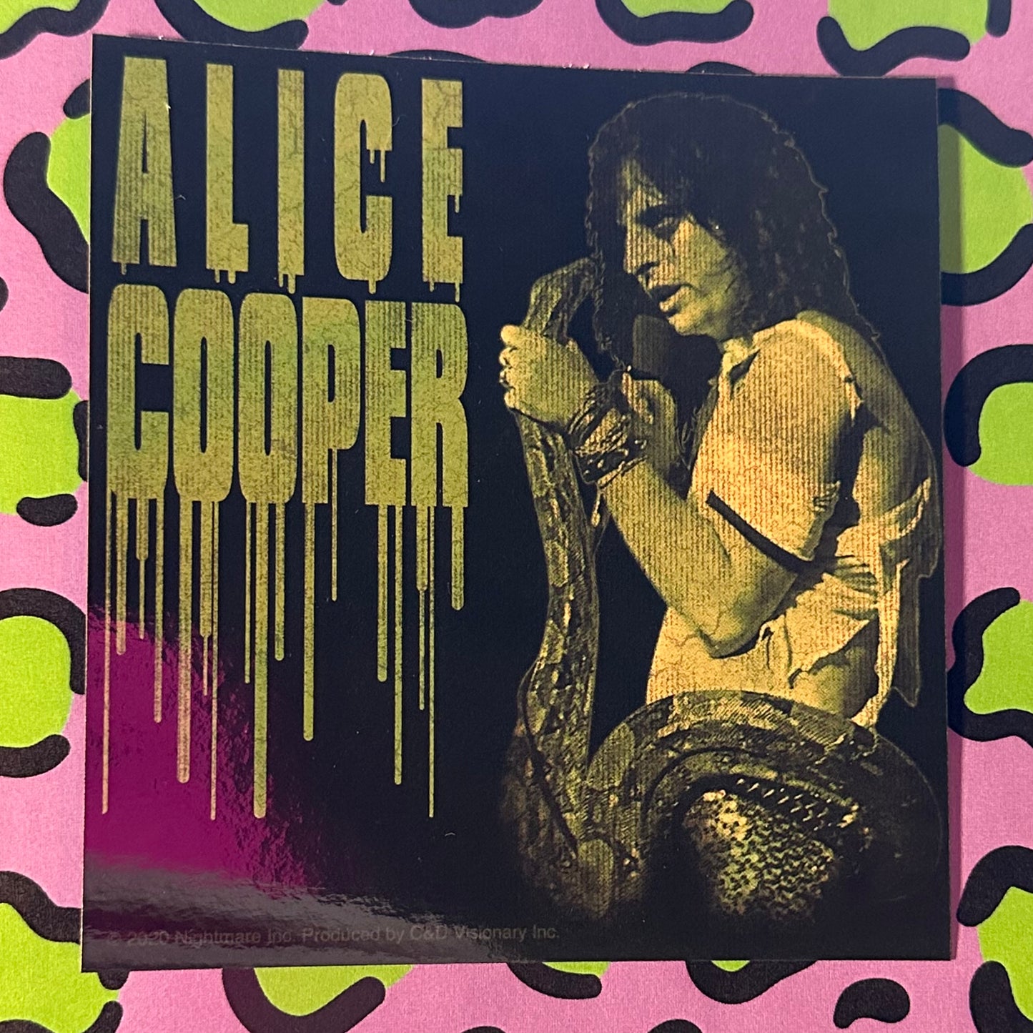 Alice Cooper Snake Sticker