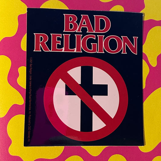 Bad Religion Cross Sticker