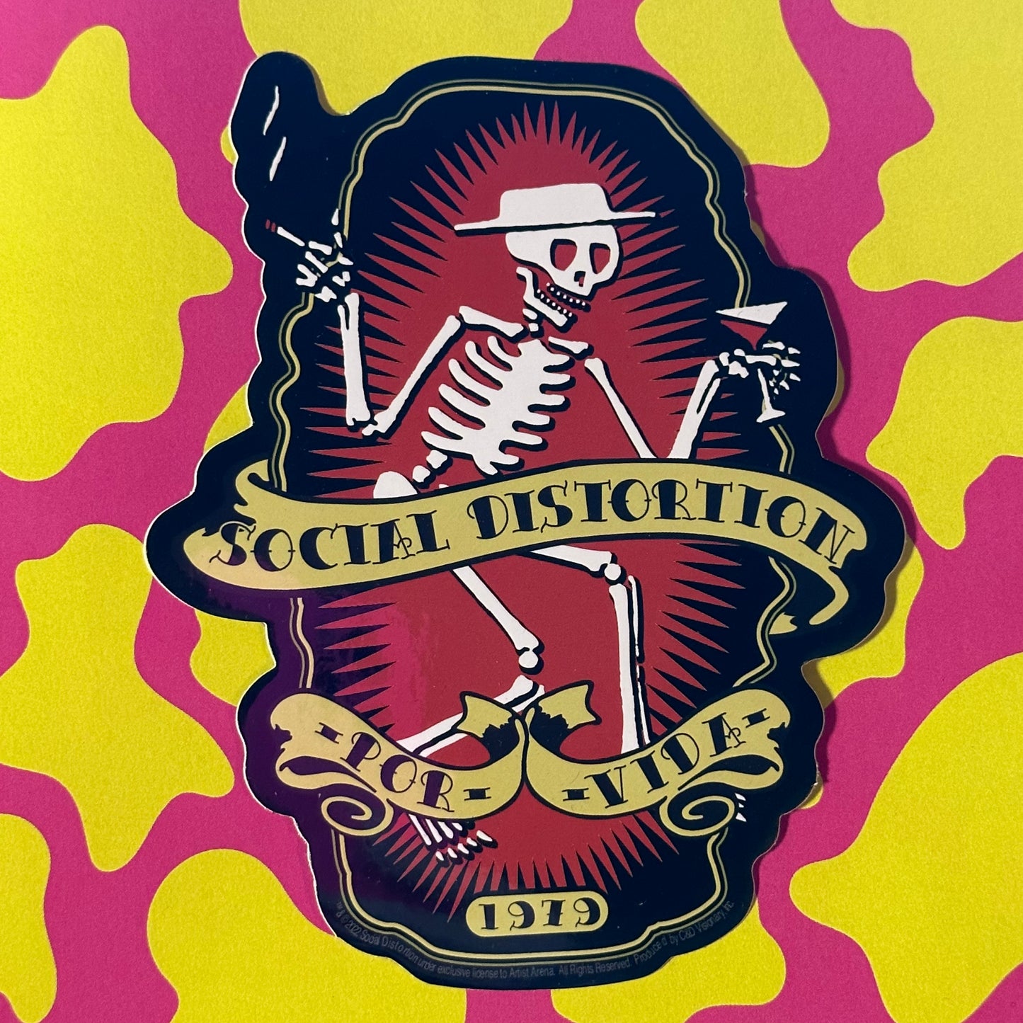 Social Distortion Por Vida Sticker