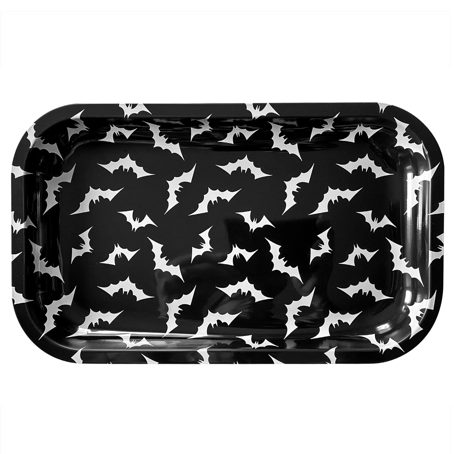 Luna Bats Big Tin Tray Black