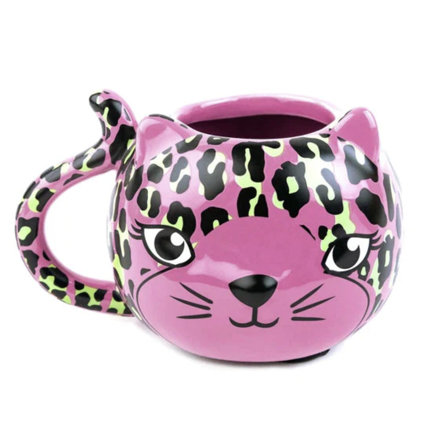 Pink Leopard Cat Mug