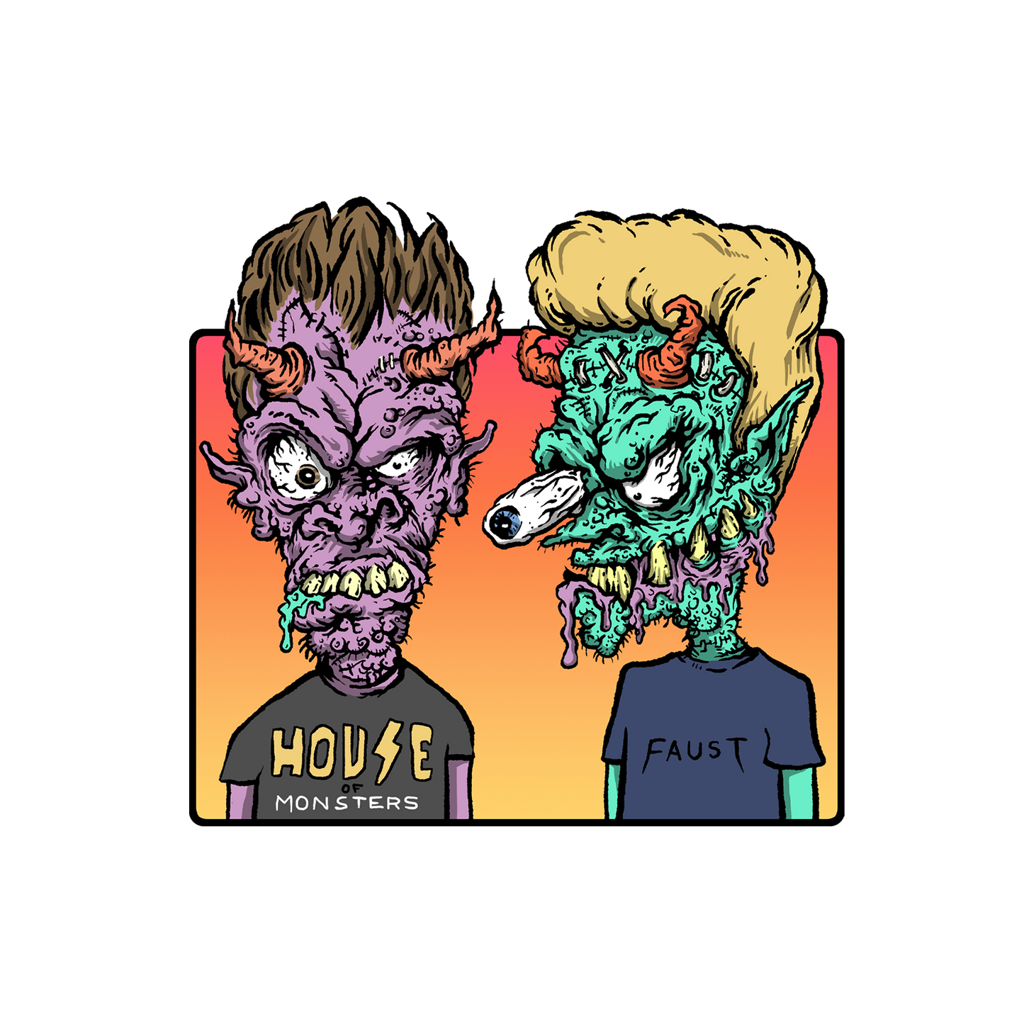 House Of Monster-head Vinyl Decal