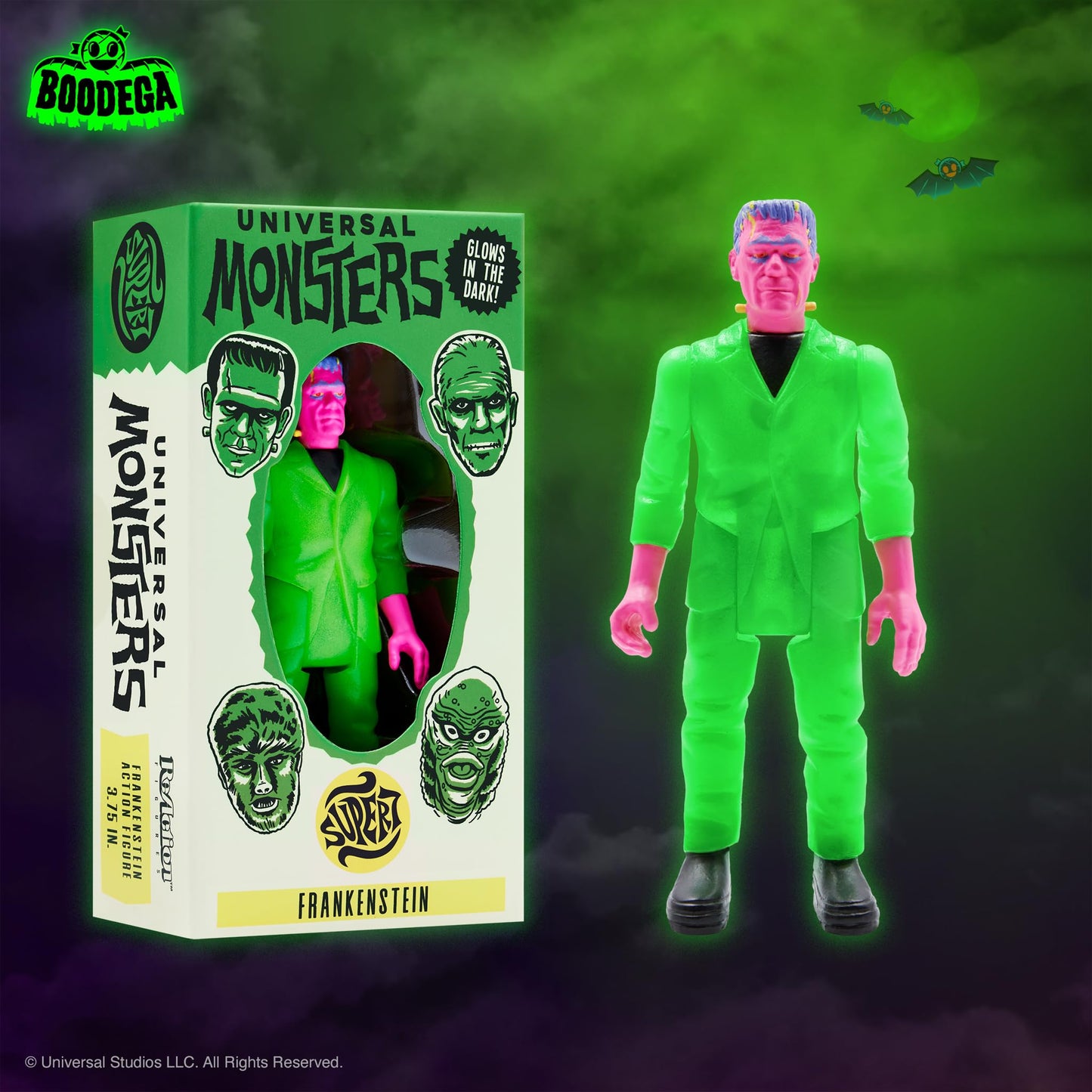 Frankenstein Man Glow In The Dark 3.75” Figure