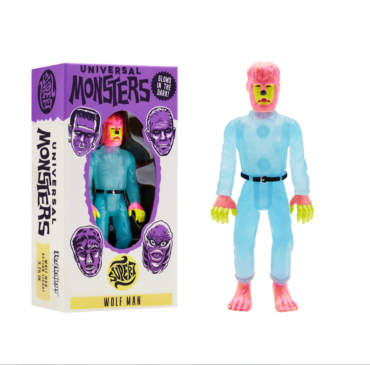 Wolf Man Glow In The Dark 3.75” Figure