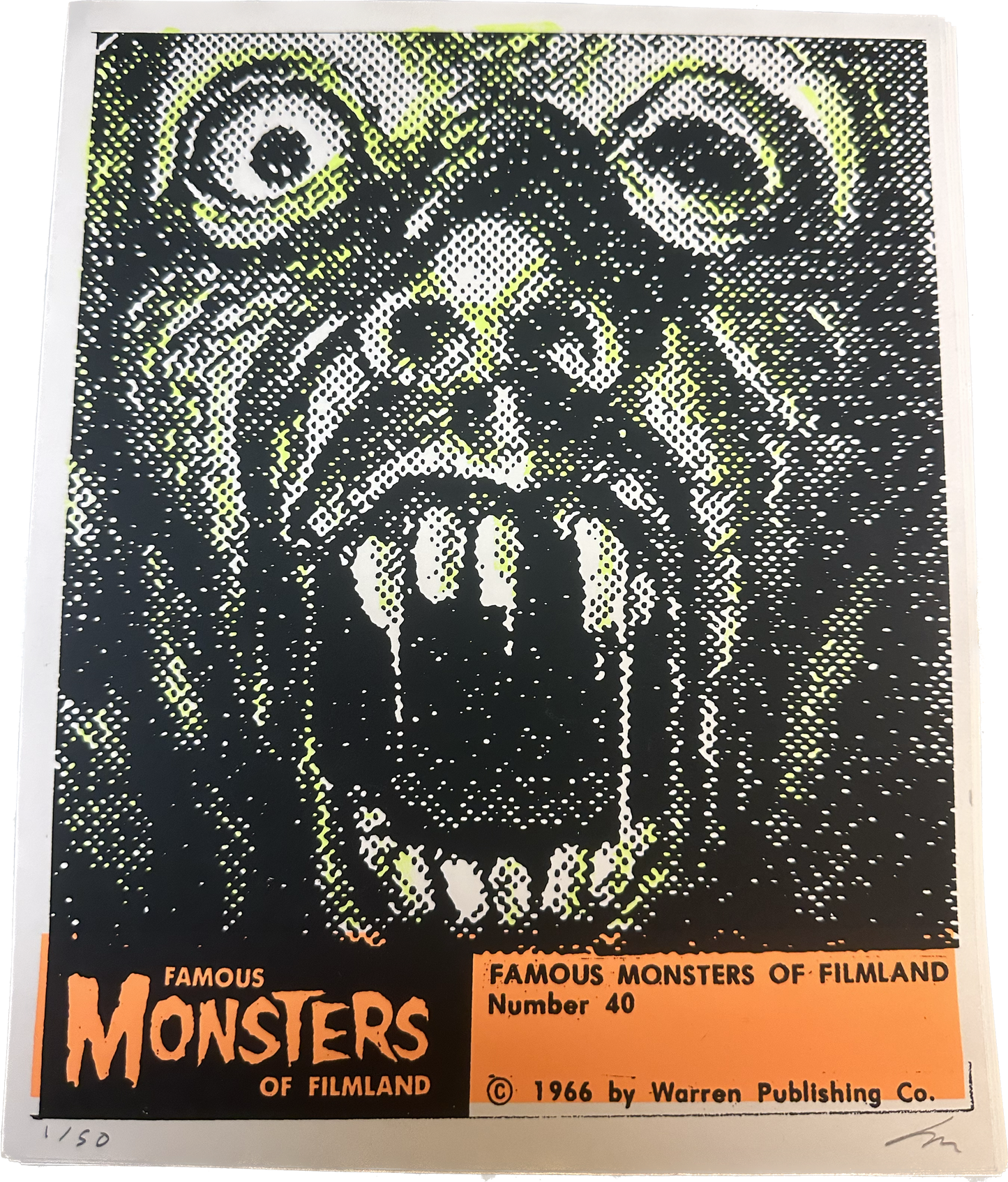 Famous Monsters #40 Blacklight 8x10 Print