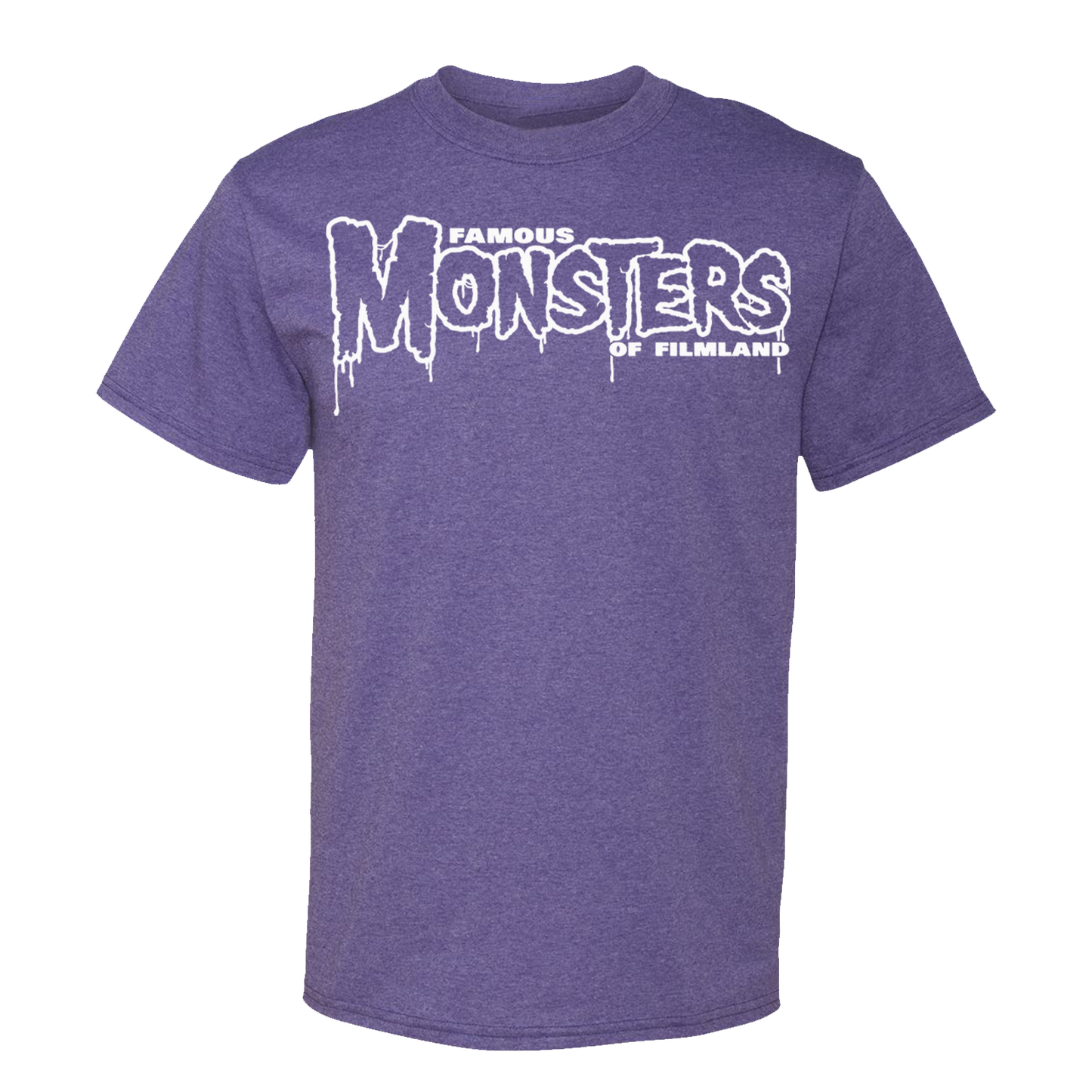 Retro Purple Famous Monsters Dripping Logo Short Sleeve